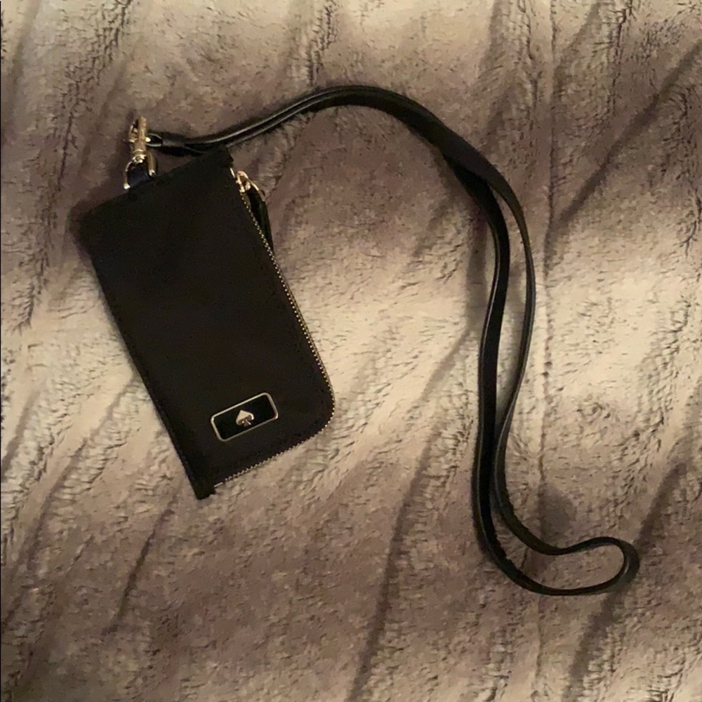 Black kate spade lanyard
